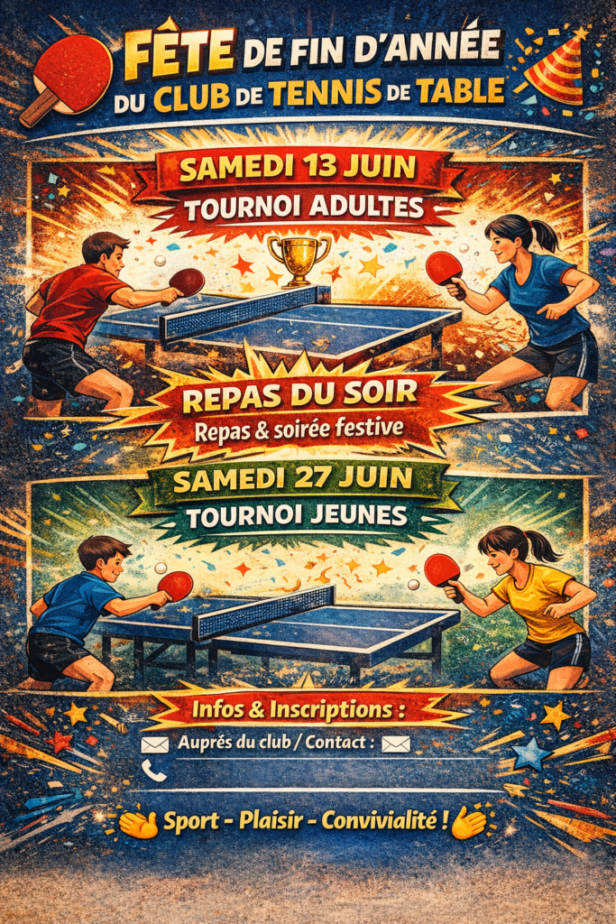 Affiche tournoi jeunes