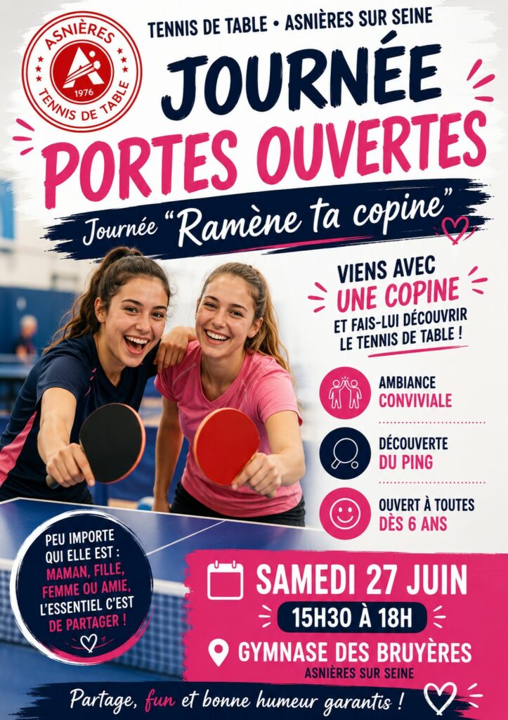 Affiche de la journée portes ouvertes Ramène ta copine